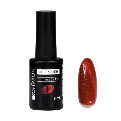 Гель-лак для ногтей кошачий глаз RED CAT Тон 345 Sofiprofi RED CAT, 8 мл